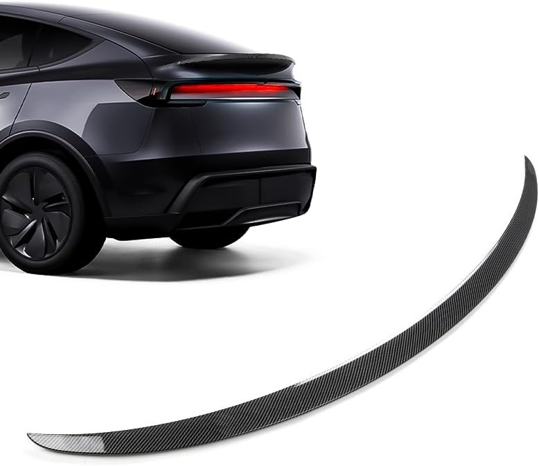 SHINELINERS Rear Spoiler for Tesla Model Y Juniper (Standard/Premium/Performance) 2025-2026, Carbon Fiber Pattern Trunk Wing, No-Drill Installation - Image 1